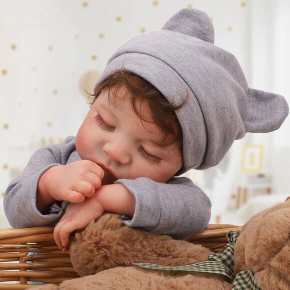 Reborn Baby Dolls, Lifelike Baby Boy, Realistic Newborn Baby Doll Silicone Full - Picture 1 of 15